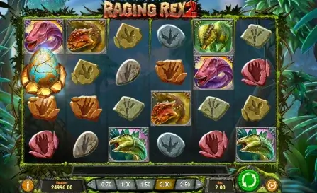 Online slot Raging Rex 2 with hatchling wilds