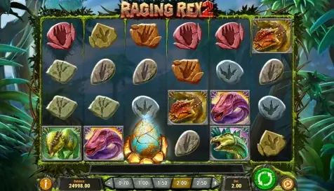 Raging Rex 2 slot RTP and volatility